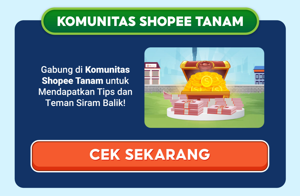ShopeeTanam Berkebun Virtual dan Dapatkan Uang!