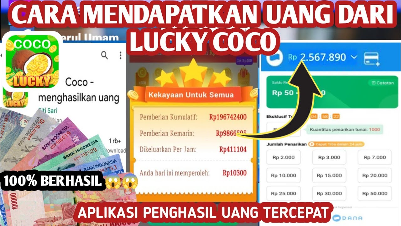 Lucky Coco Aplikasi Penghasil Uang yang Menjanjikan