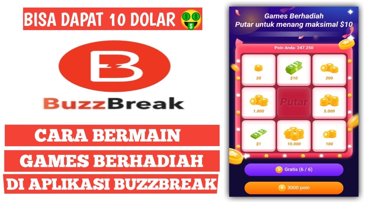 Aplikasi BuzzBreak Cara Cerdas Menghasilkan Uang