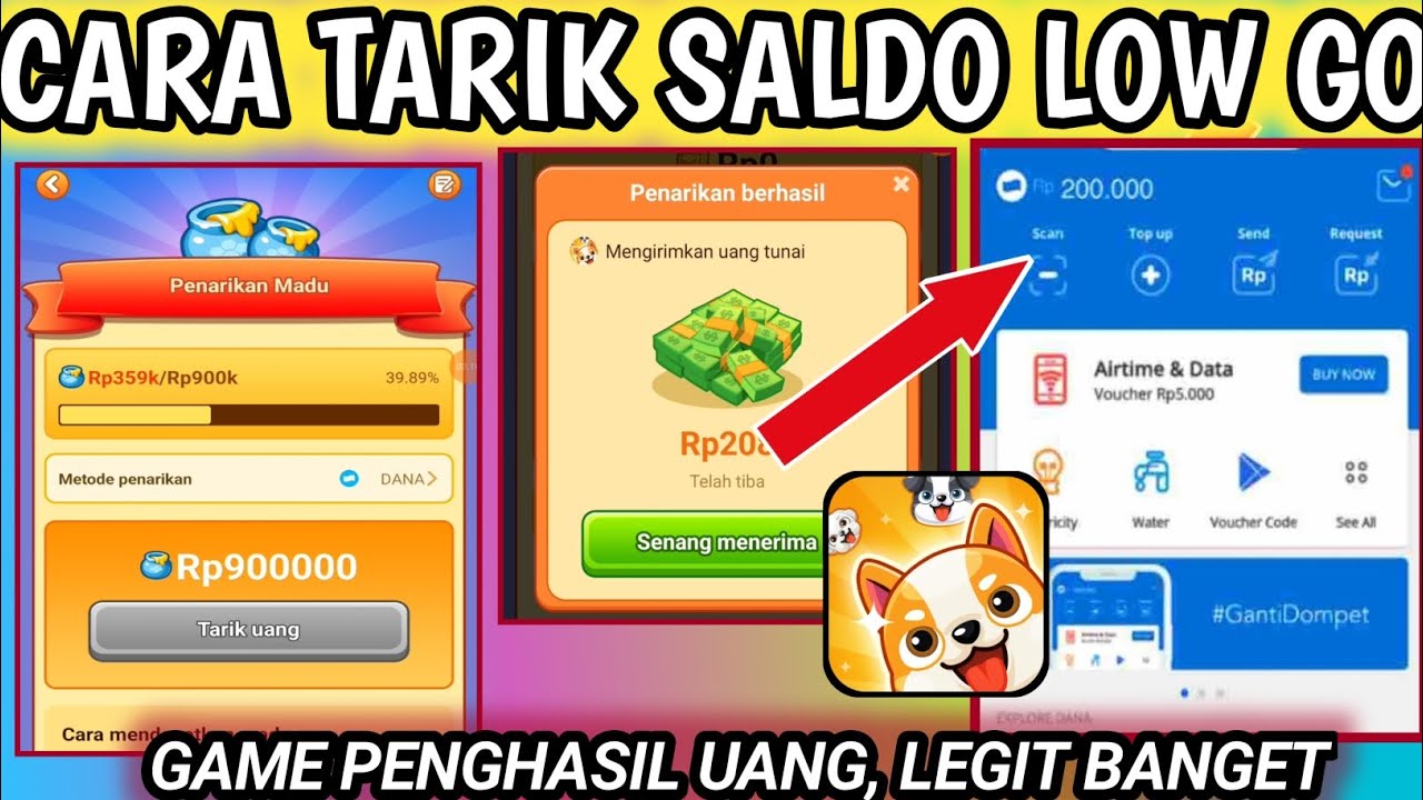 Aplikasi Low Go Aplikasi penghasil uang yang sederhana dan menguntungkan Untuk Tambahan Uang